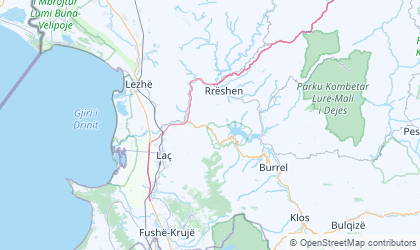 Mapa de Lezhë