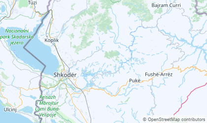 Mapa de Shkodër