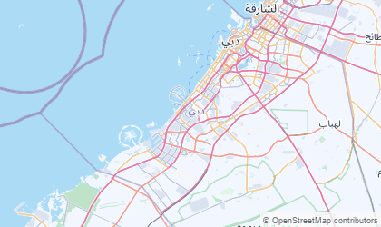 Mapa de Dubai