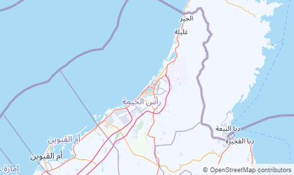 Mapa de Ra's al Khaymah