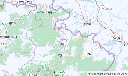Mapa de Tavush