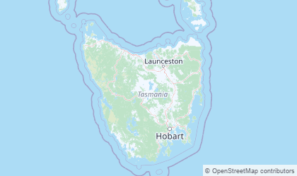 Mapa de Tasmania