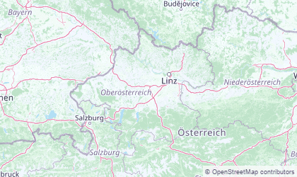 Mapa de Alta Austria