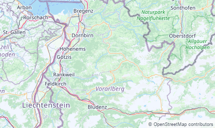 Mapa de Vorarlberg