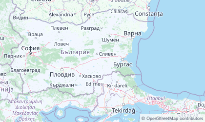 Mapa de Sudeste / Burgas