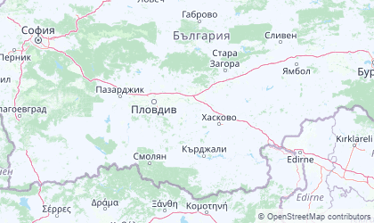 Mapa de Centro-Sur / Plovdiv
