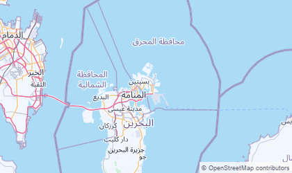 Mapa de Gobernación de Muharraq
