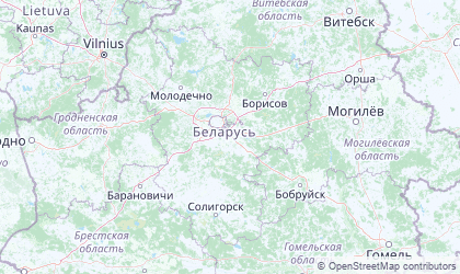 Mapa de Minsk