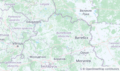 Mapa de Vitebsk