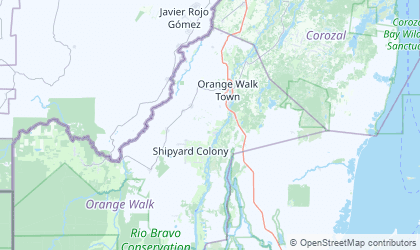 Mapa de Orange Walk