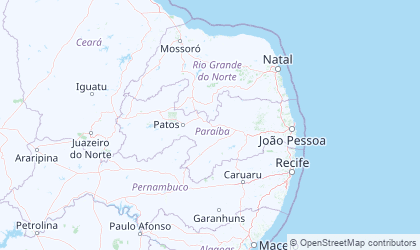 Mapa de Paraiba