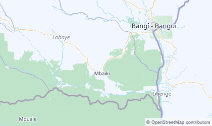 Mapa de Lobaye
