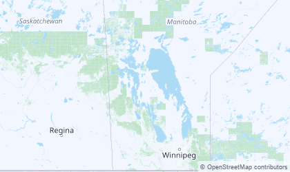 Mapa de Manitoba