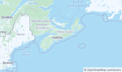 Mapa de Nova Scotia