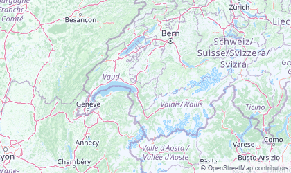 Mapa de Región del Lago Lemán