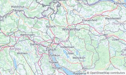 Mapa de Zúrich