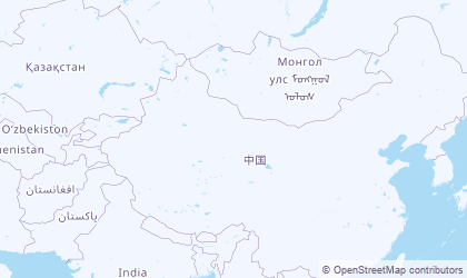 Mapa de Noroeste de China (Xīběi)