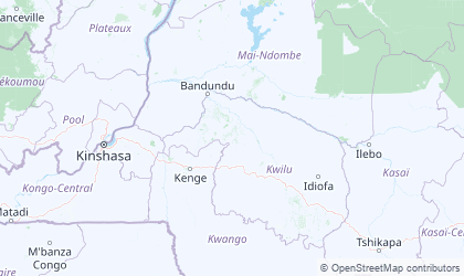 Mapa de Bandundu