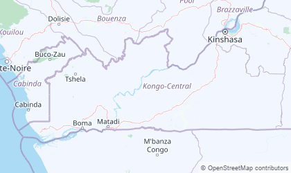 Mapa de Bas-Congo