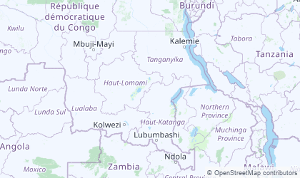 Mapa de Katanga