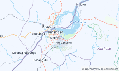 Mapa de Kinshasa