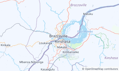 Mapa de Brazzaville