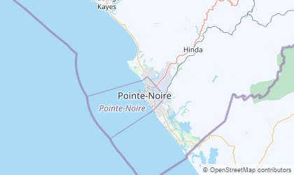 Mapa de Pointe-Noire