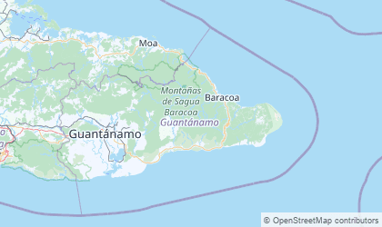 Mapa de Guantánamo