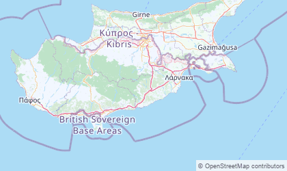 Mapa de Larnaka