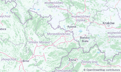 Mapa de Moravskoslezský
