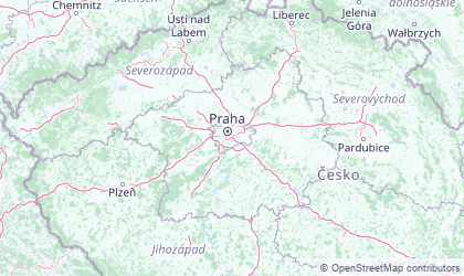 Mapa de Central Bohemia