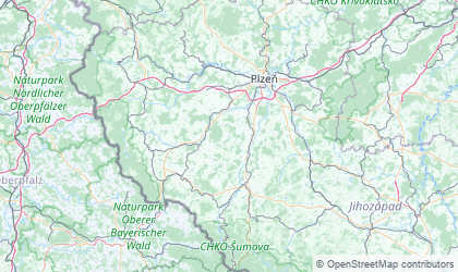 Mapa de Plzensky