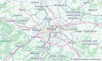 Mapa de Praha