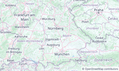 Mapa de Baviera