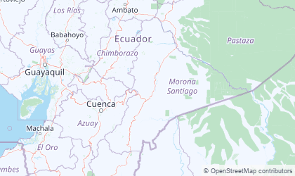 Mapa de Morona-Santiago