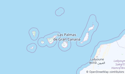 Mapa de Islas Canarias