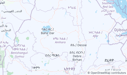 Mapa de Amhara