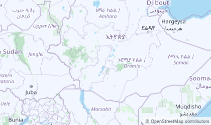 Mapa de Oromiya