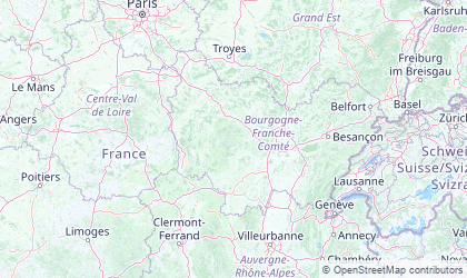 Mapa de Borgoña
