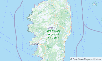 Mapa de Córcega
