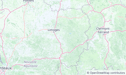 Mapa de Limousin