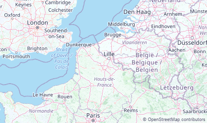 Mapa de Pas de Calais