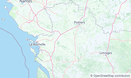 Mapa de Poitou-Charentes
