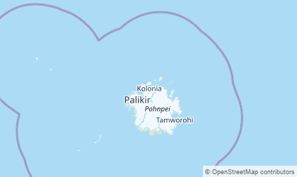 Mapa de Pohnpei