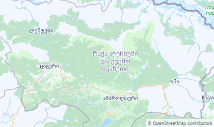 Mapa de Racha-Lechkhumi y Bajo Svaneti