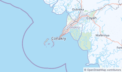 Mapa de Conakry