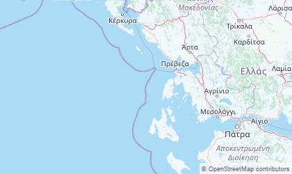 Mapa de Ionian Islands