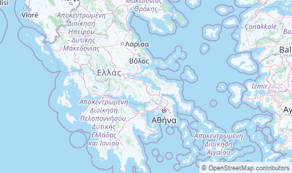 Mapa de Central Greece