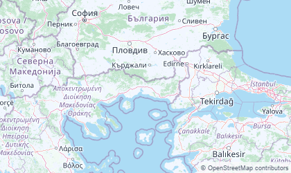 Mapa de East Macedonia and Thrace
