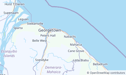 Mapa de Demerara-Mahaica